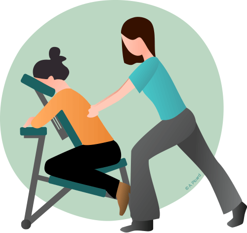 Massage amma assis, Japon, tensions, détendre, stimuler énergie vitale, sensation immédiate de détente, revitalisation, réduction du stress, amélioration de la concentration, massage court.